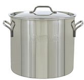 Bayou Classic 1430 Brew Kettle, 7.5 gal, Stainless Steel, Silver, Welded Handle